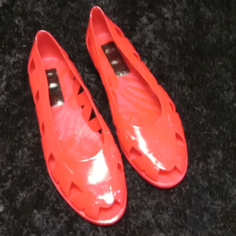 Vintage Red Jelly Shoes
